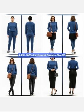 A.P.C. 100% Lambswool Sweater Size XS